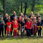 Kung fu students celebrate at our park demo 2024