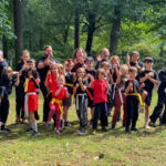 Kung fu students celebrate at our park demo 2024