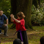 Kung fu students celebrate at our park demo 2024