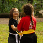 Kung fu students celebrate at our park demo 2024